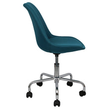 Load image into Gallery viewer, blue office chairs upholstered