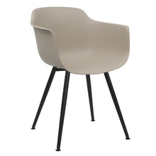 Load image into Gallery viewer, Beige dining chairs metal legs