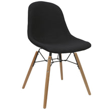 Load image into Gallery viewer, Black Upholstered Dining Chairs