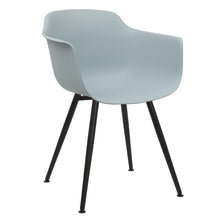 Load image into Gallery viewer, Grey dining chairs metal legs