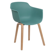 Load image into Gallery viewer, green contemporary dining chairs