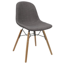 Load image into Gallery viewer, Grey Upholstered Dining Chairs