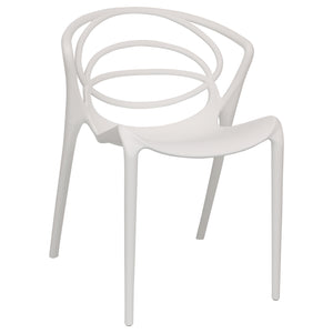 White designer garden chairs