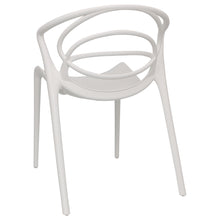 Load image into Gallery viewer, White designer garden chairs
