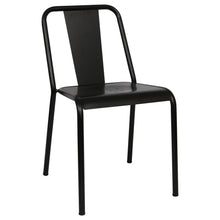 Load image into Gallery viewer, Black Metal Dining Chairs