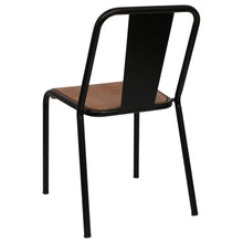 Load image into Gallery viewer, Black Metal Dining Chairs