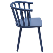 Load image into Gallery viewer, Blue Wooden Dining Chair