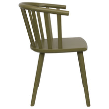 Load image into Gallery viewer, Green Wooden Dining Chair