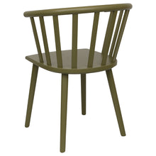 Load image into Gallery viewer, Green Wooden Dining Chair