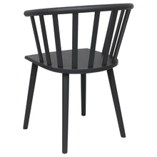 Load image into Gallery viewer, Black Wooden Dining Chair