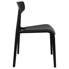 Load image into Gallery viewer, Black plastic garden chairs