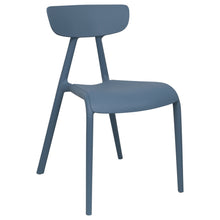 Load image into Gallery viewer, Blue plastic garden chairs