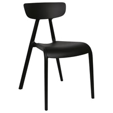 Load image into Gallery viewer, Black plastic garden chairs