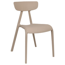 Load image into Gallery viewer, Beige plastic garden chairs