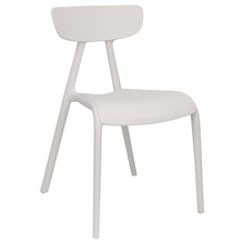 Load image into Gallery viewer, White plastic garden chairs