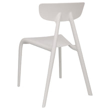 Load image into Gallery viewer, White plastic garden chairs