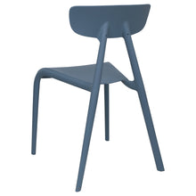 Load image into Gallery viewer, Blue plastic garden chairs