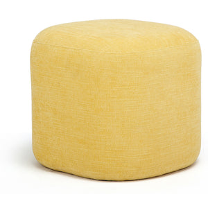 Yellow Cosy Comfortable Puffet