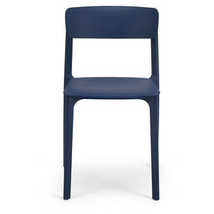 Navy Blue Plastic Dining Chairs