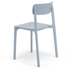 Blue Plastic Dining Chairs