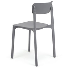 Load image into Gallery viewer, Grey Plastic Dining Chairs
