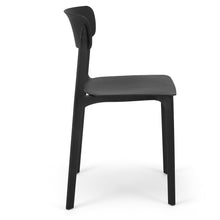 Load image into Gallery viewer, Black Plastic Dining Chairs