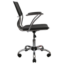 Load image into Gallery viewer, Black Faux Leather Office Chair