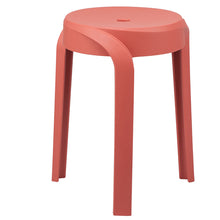 Load image into Gallery viewer, Small Red Plastic Stool