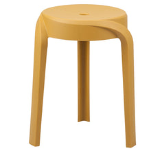 Load image into Gallery viewer, Small Orange Plastic Stool