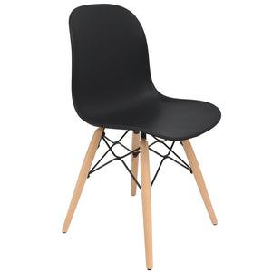 black dining chairs