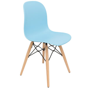 blue dining chairs