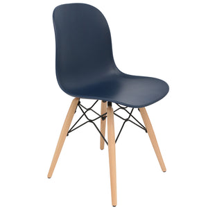blue dining chairs