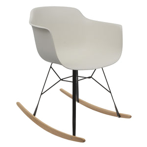 white rocking chair