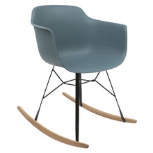 Load image into Gallery viewer, blue rocking chair