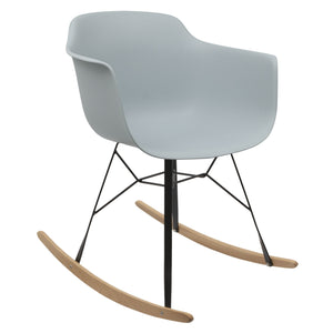grey rocking chair