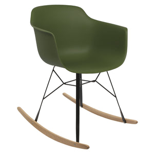 green rocking chair