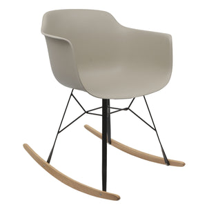 beige rocking chair
