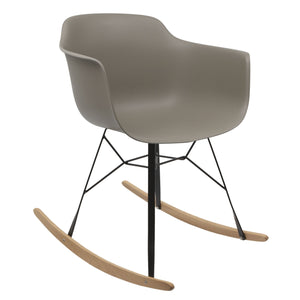 grey rocking chair