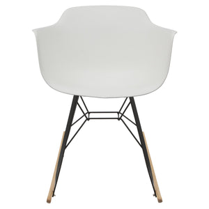white rocking chair