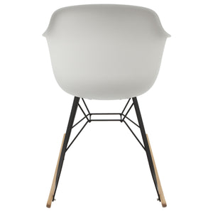 white rocking chair