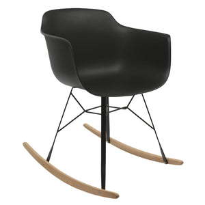 black rocking chair