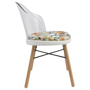 clear retro dining chairs uk