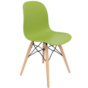 green dining chairs