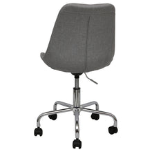 Load image into Gallery viewer, grey office chairs upholstered
