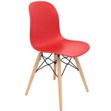 Load image into Gallery viewer, red dining chairs