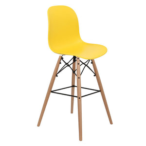 yellow bar stools
