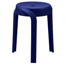 Load image into Gallery viewer, Small Navy Blue Plastic Stool