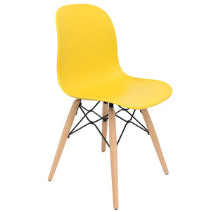 yellow dining chairs