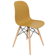 Load image into Gallery viewer, mustard dining chairs